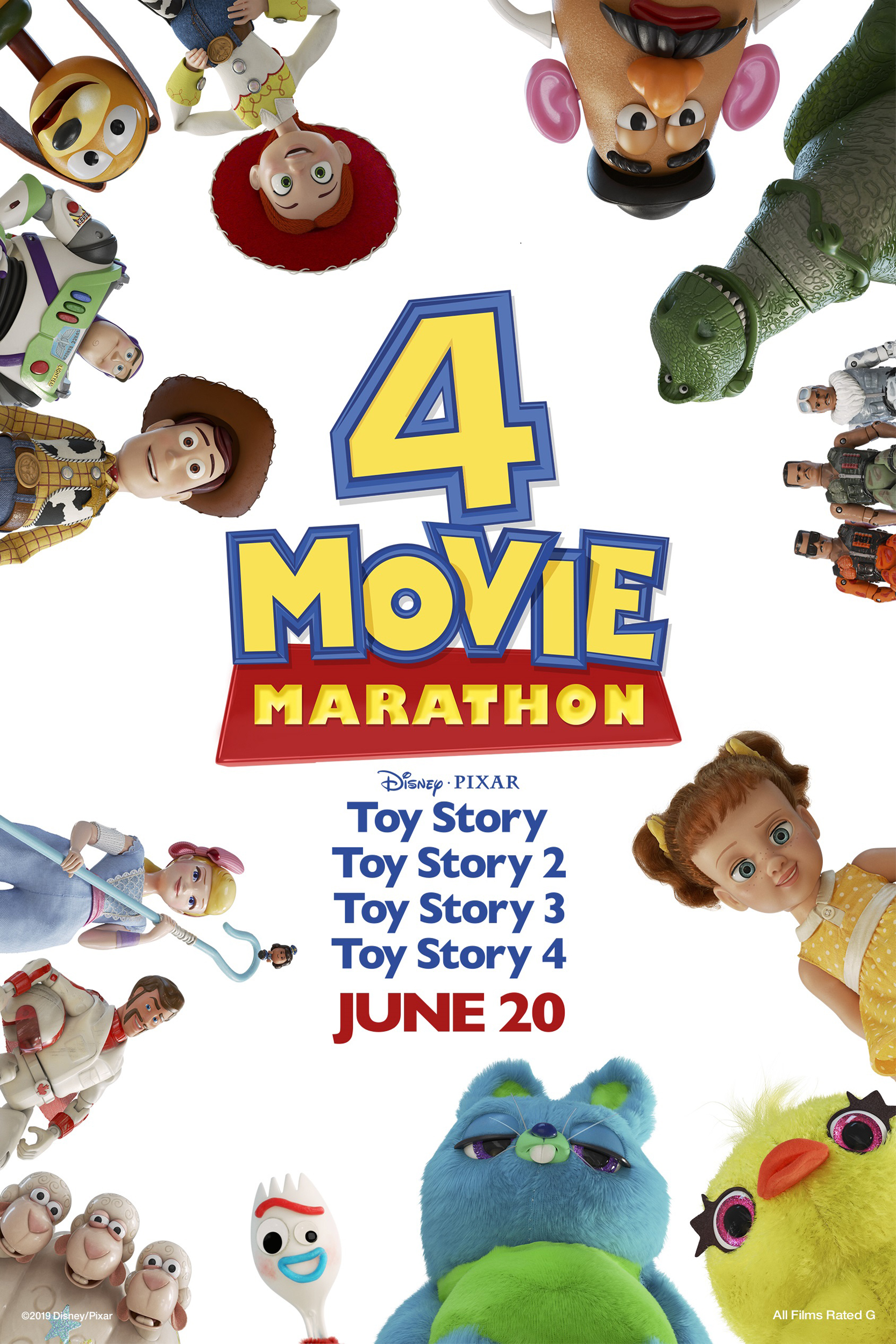 Toy Story 4 Movie Marathon Poster